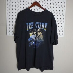 Ice Cube Rap Hip Hop Graphic T Shirt Black Men's Concert Tee Mens 3XL
